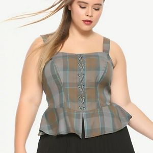 Outlander McKenzie Peplum Corset Top